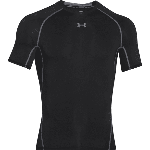 Under Armour Men's HeatGear Armour Short Sleeve Compression Shirt 1257468 Black